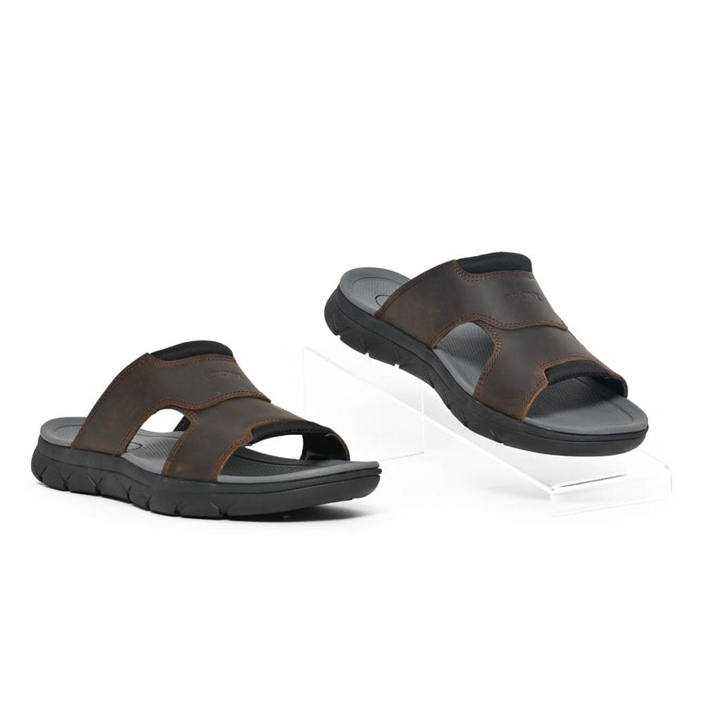 Bronx Mens Casual Mule Midtown Sandal In Chocolate