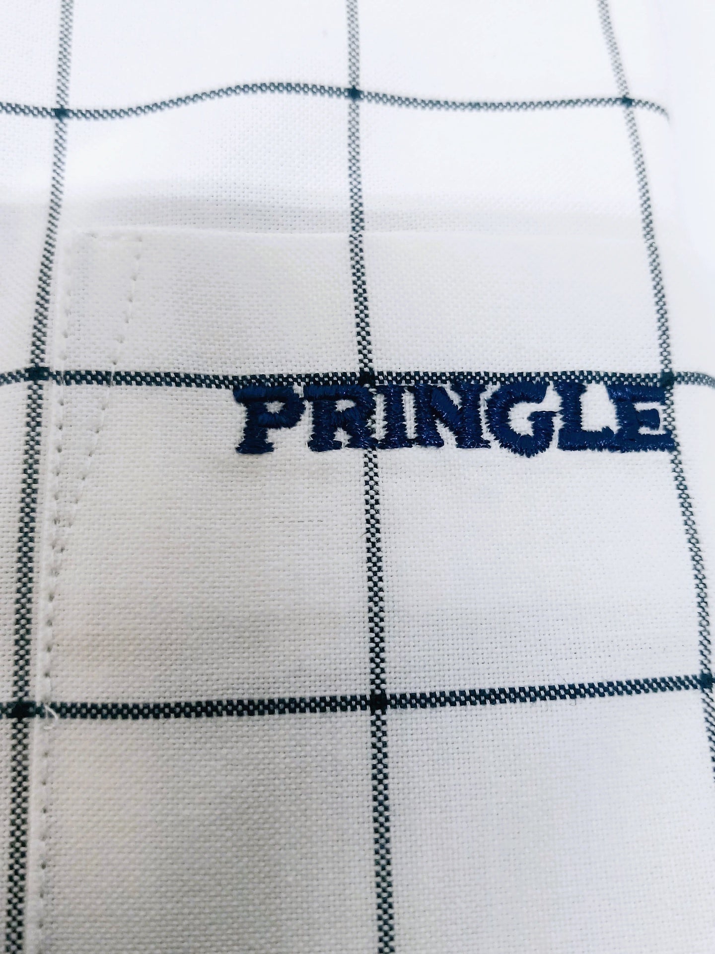 Pringle Mens Oscar Short Sleeve Classic Oxford Shirt In White