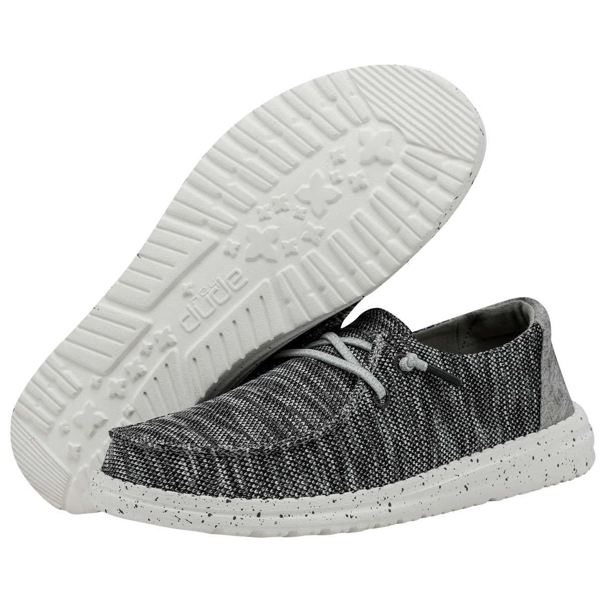 Hey Dude Womens Wendy Sox Shoes In Dark Grey