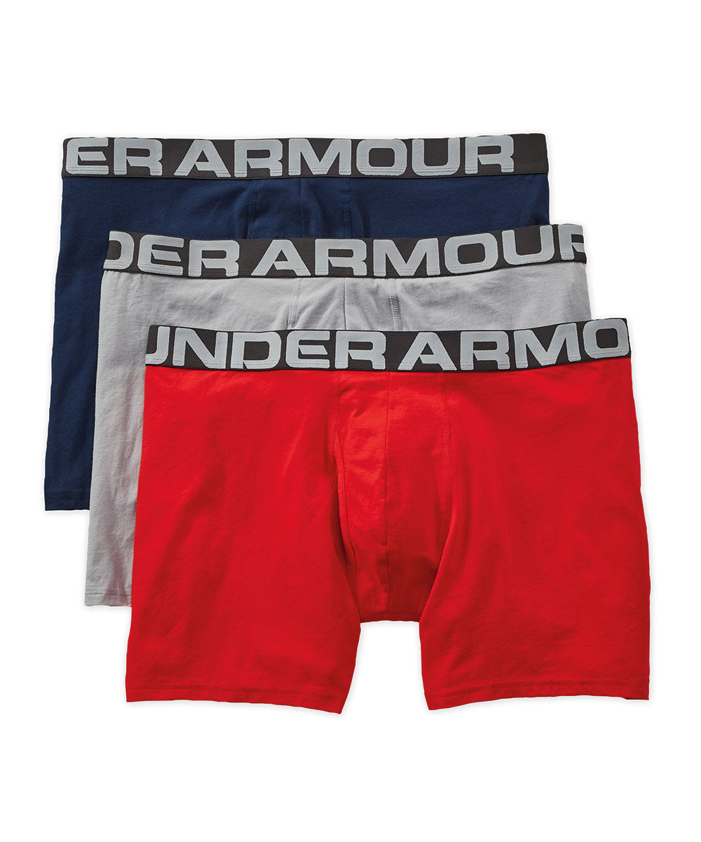 Under Armour Charged Cotton Boxerjock 3 Pack In Multi