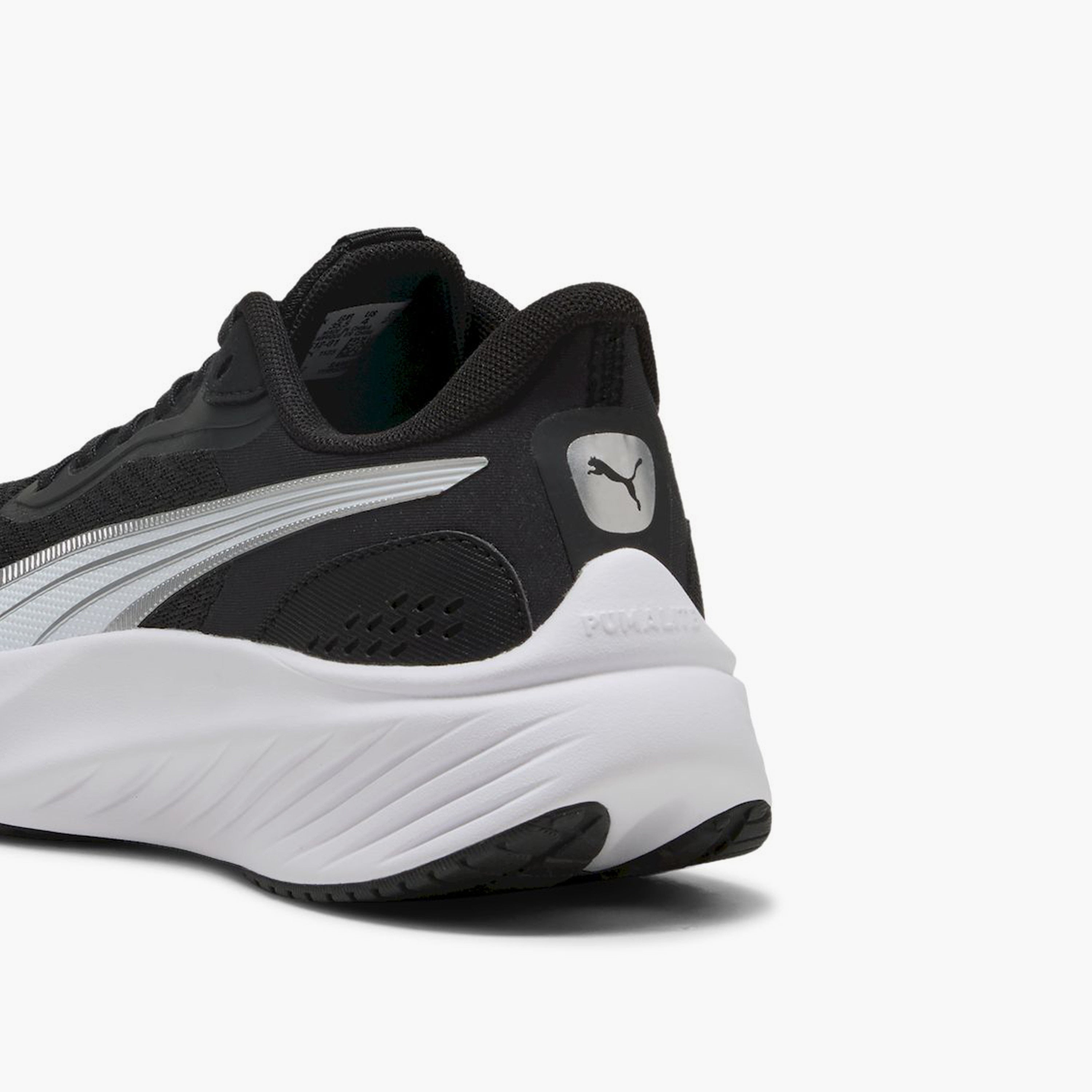 Puma Boys Pounce Lite Junior Shoes In Black & White