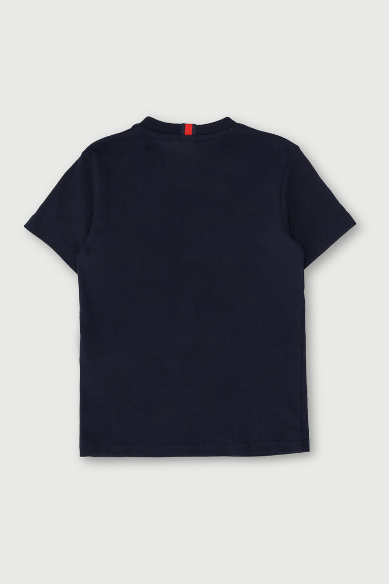Polo Boys Cory Crested Short Sleeve T-Shirt In Navy