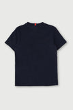 Polo Boys Cory Crested Short Sleeve T-Shirt In Navy