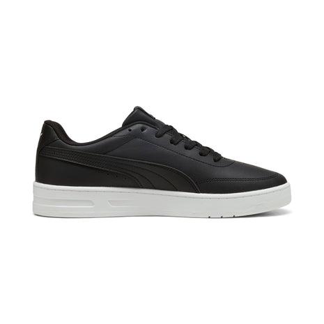 Puma Mens Court Classic Clean Shoes In Black
