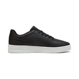 Puma Mens Court Classic Clean Shoes In Black