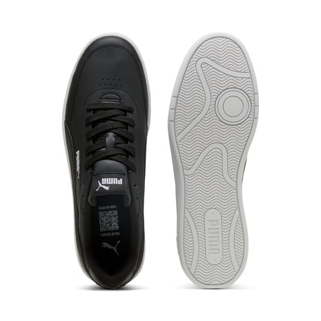 Puma Mens Court Classic Clean Shoes In Black