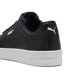 Puma Mens Court Classic Clean Shoes In Black