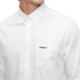 Pringle Mens William Long Sleeve Classic Shirt In White