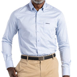 Pringle Mens Long Sleeve Classic Shirt In Light Blue