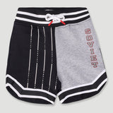 Soviet  Boys Cool Track Short In Black Multi