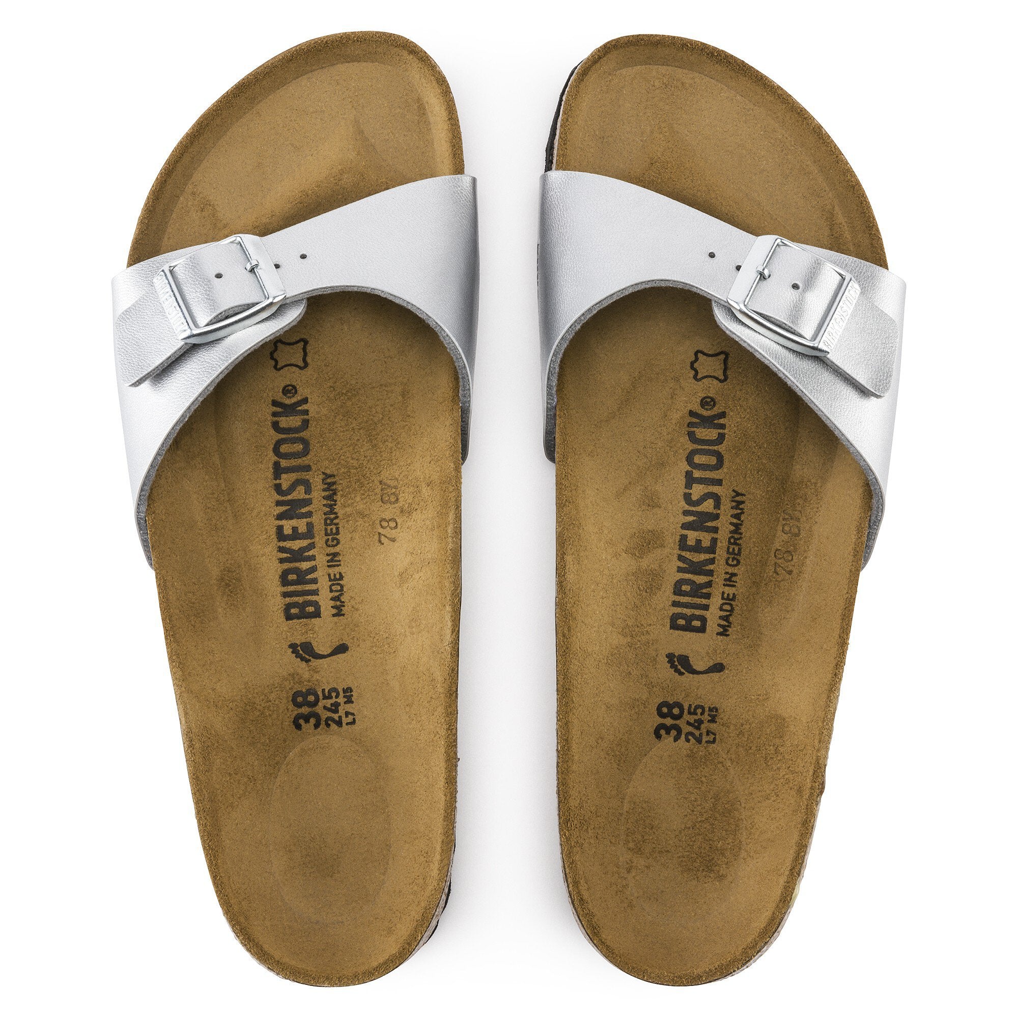 Birkenstock Madrid 40413 Birko-Flor Silver