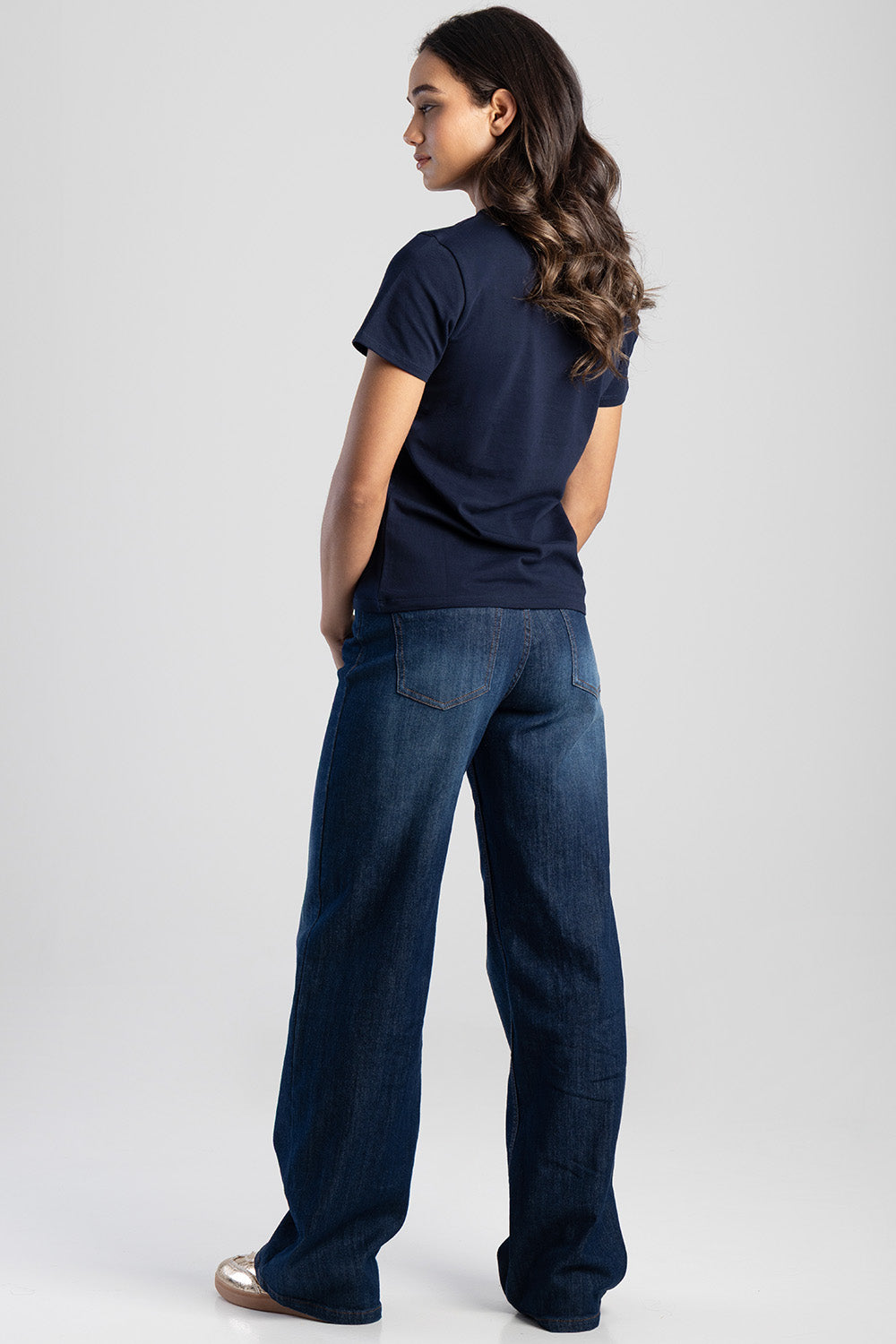 Sissyboy  T-Shirts With Pearls and Bling For Ladies In Navy