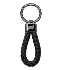 Porsche Pd Keyring Leather Cord  Black