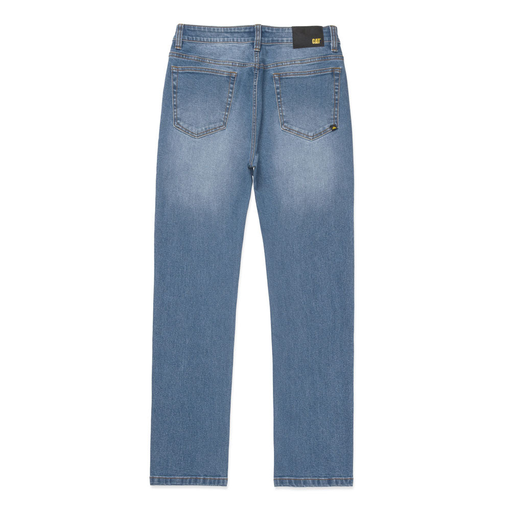 Caterpillar Mens Triblend Stretch Denim Slim In Light Stone