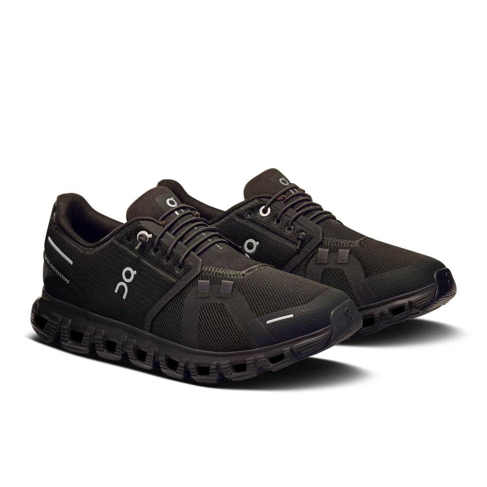 On Womens Cloud 6 Sneakers In Black