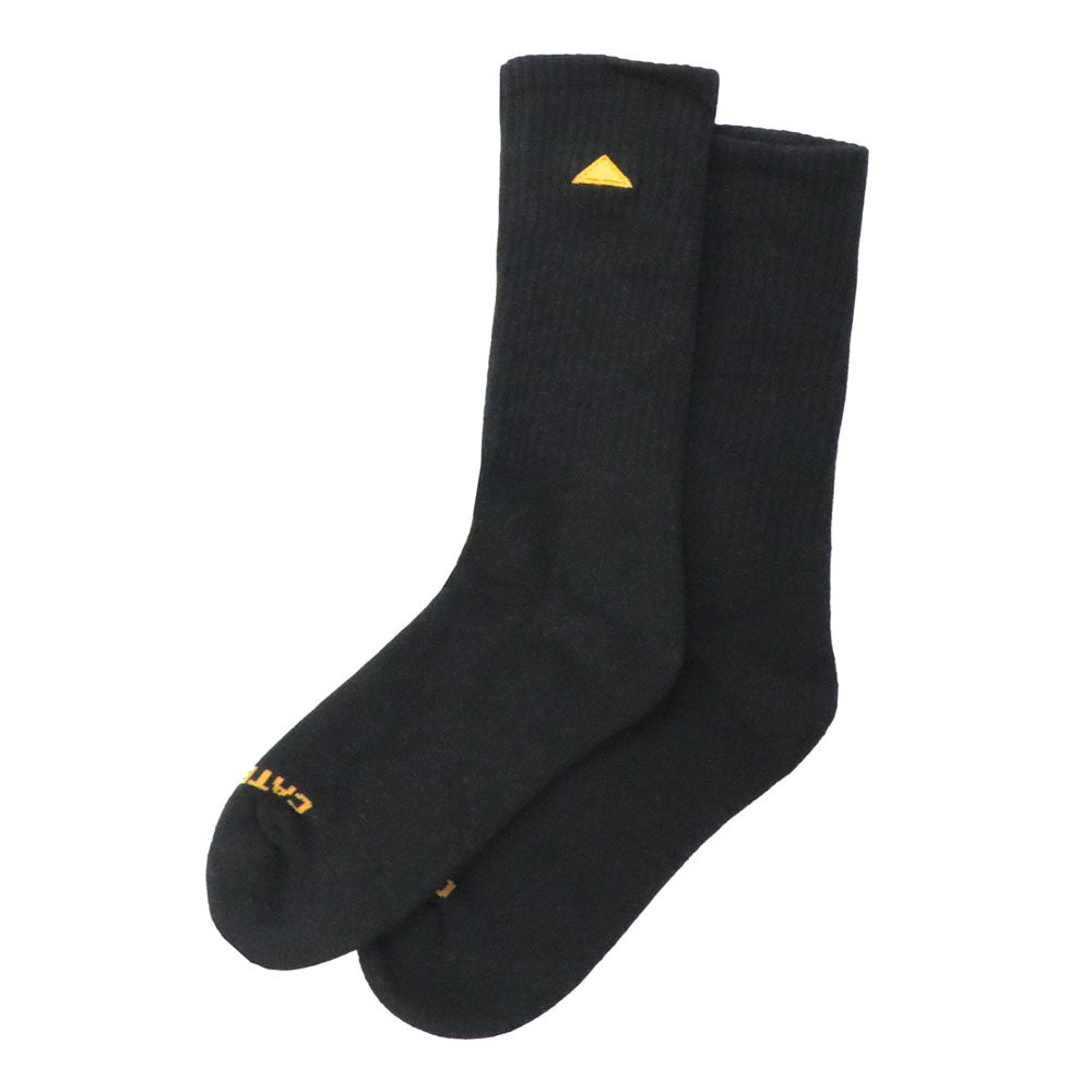 Caterpillar Mens Basic Crew Socks Black