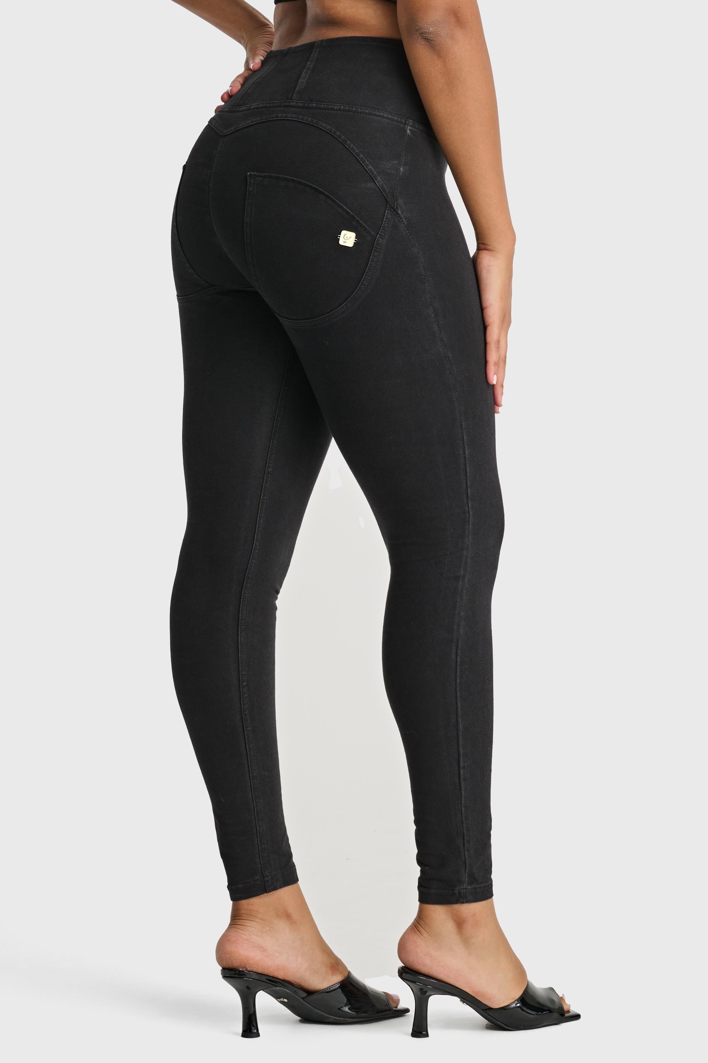 Freddy Womens High Waist Skinny Trousers J7N In Black