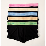 Calvin Klein Mens Low Rise 5 Pack Trunks In Black Multi