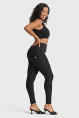 Freddy Womens High Waist Skinny Trousers J7N In Black