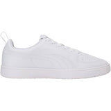 Puma Unisex Kiddies Rickie Junior Sneakers In White/Glaicer Gray