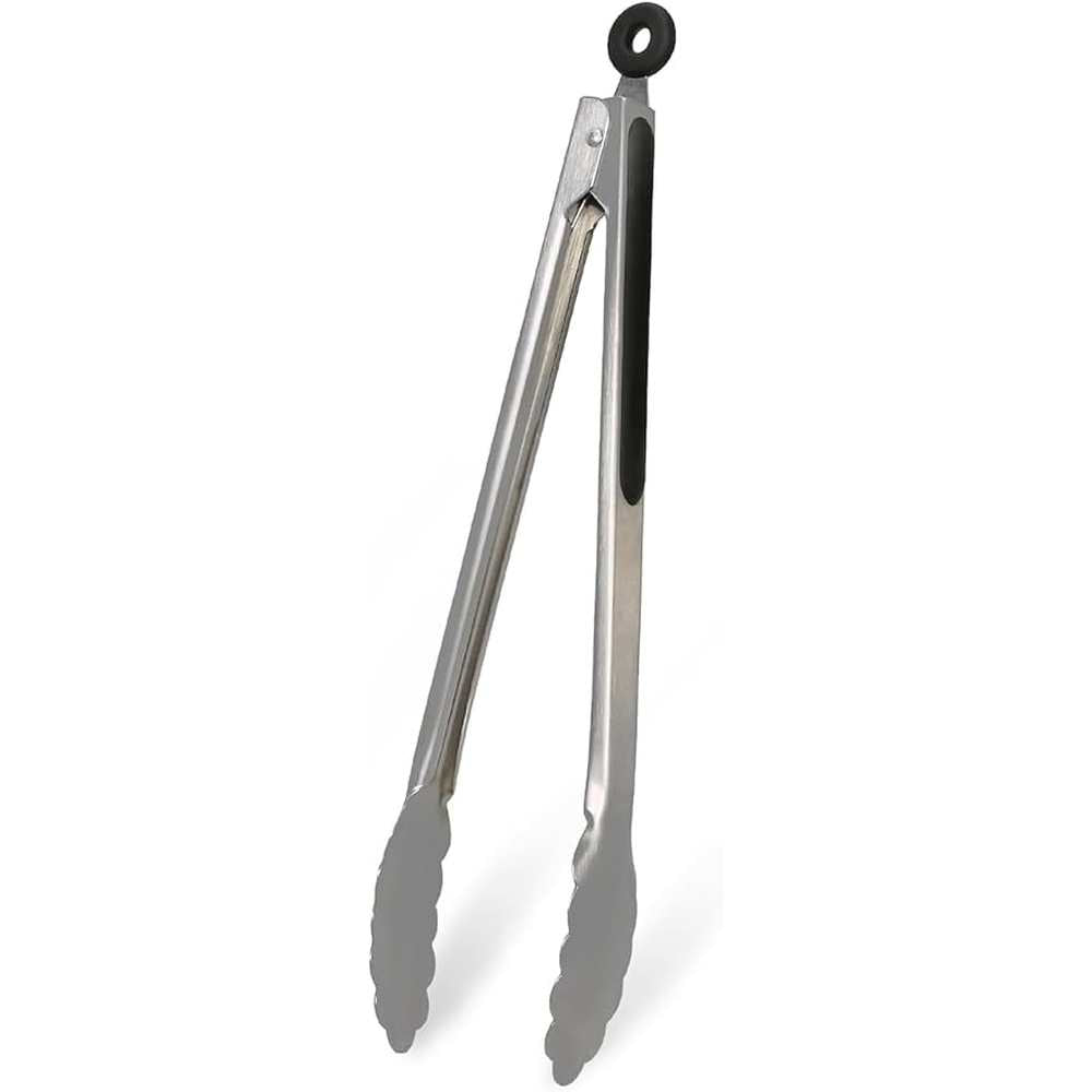 Creative Cooking Locking Tongs In Silver
