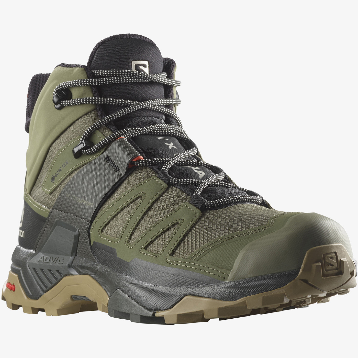 Salomon 417398 Mens X Ultra Mid Gtx Shoes Lichen Green