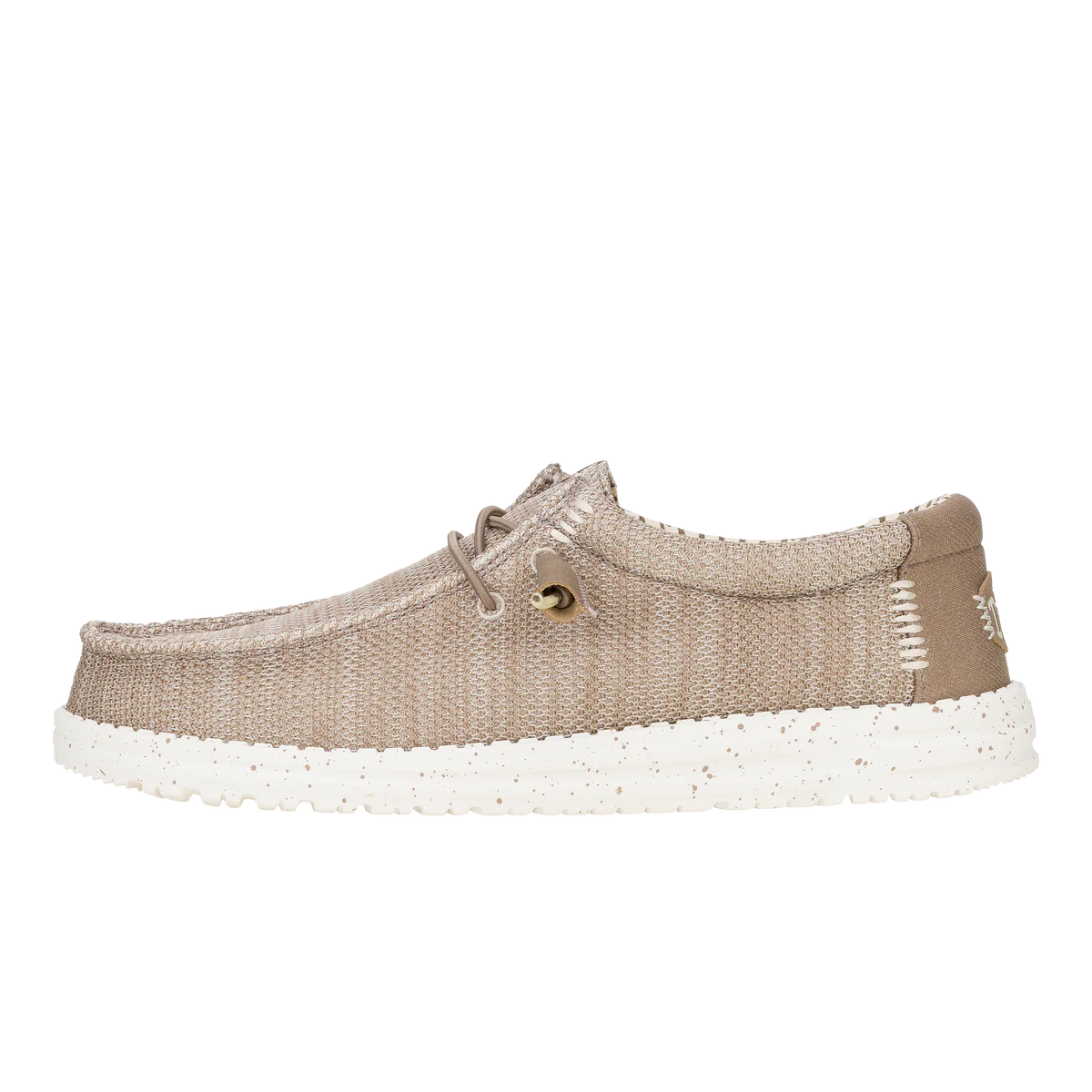 Hey Dude Mens Wally Stretch Mesh Shoes In Brown