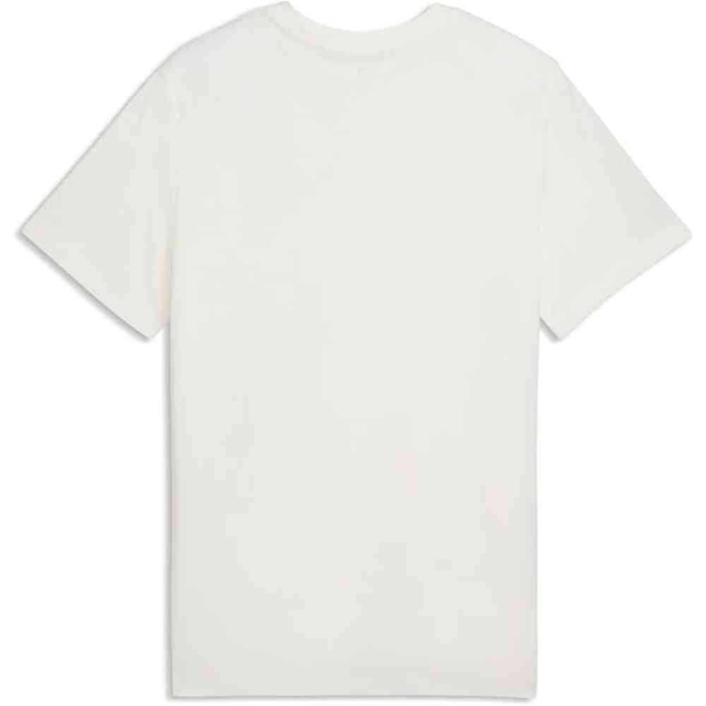 Puma Ess 2 Color Small No.1 Logo T-Shirt In Warm White