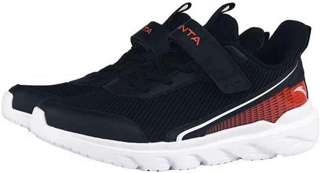 Anta Boys Running Shoes In Black & Red