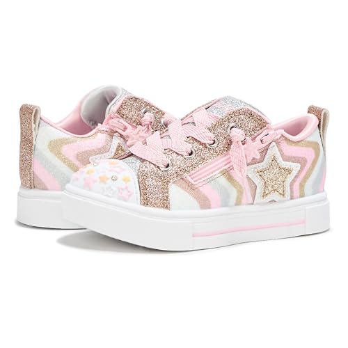 Skechers Girls Children Twinkle Sparks Slip On Sneaker In Rosegold