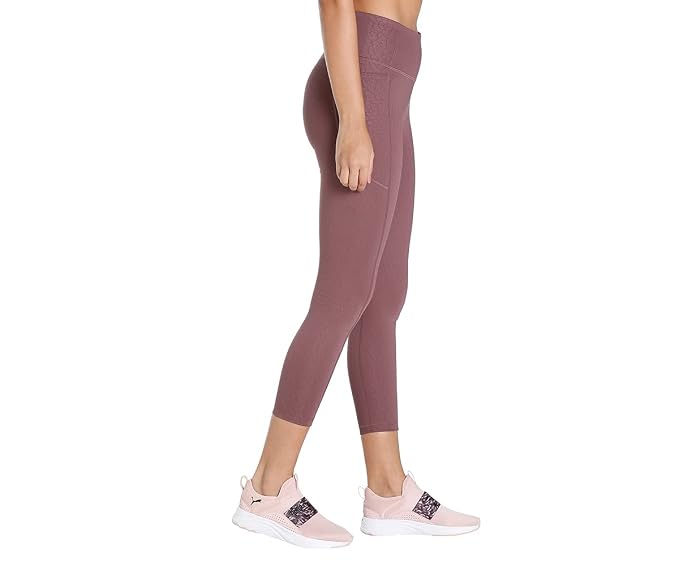 Puma Womens Flawless High Waist 7/8 Tight In Plum