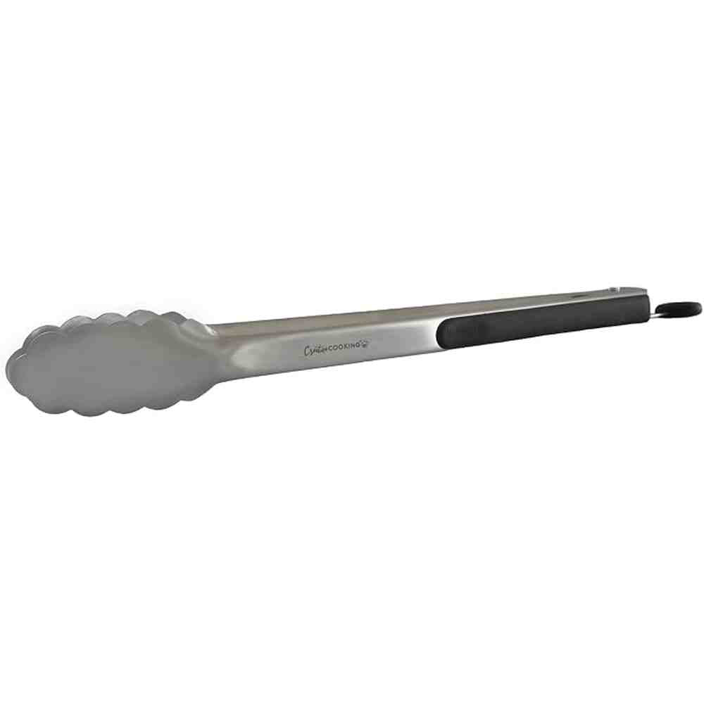 Creative Cooking Locking Tongs In Silver