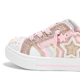 Skechers Girls Children Twinkle Sparks Slip On Sneaker In Rosegold