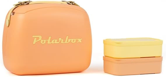 Polarbox 6L Cooler With Strap & 2 Lunch Boxes In Orange And Yellow