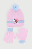 Girls 2Pc Beanie & Glove Set Gabby'S Dollhouse Pink