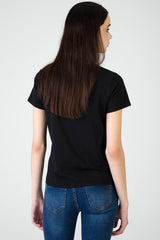 Sissyboy Womens Regular T-shirt With Raised Pearl In Black