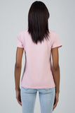 Sissy boy Regular T-shirt With Branded Bling In Pink