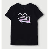 Puma Girls Graphic Slim Sneaker T-Shirt In Black