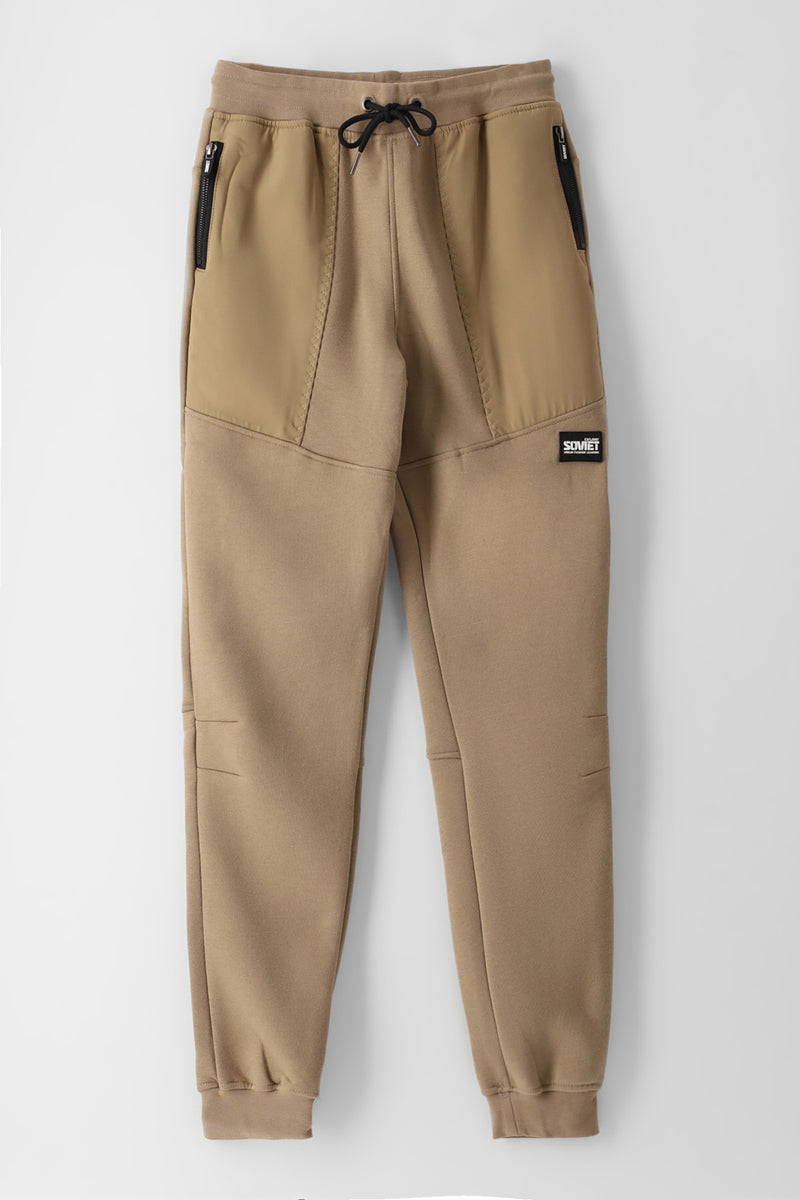 Soviet Mens Kyran Fashion Track Pants In Khaki