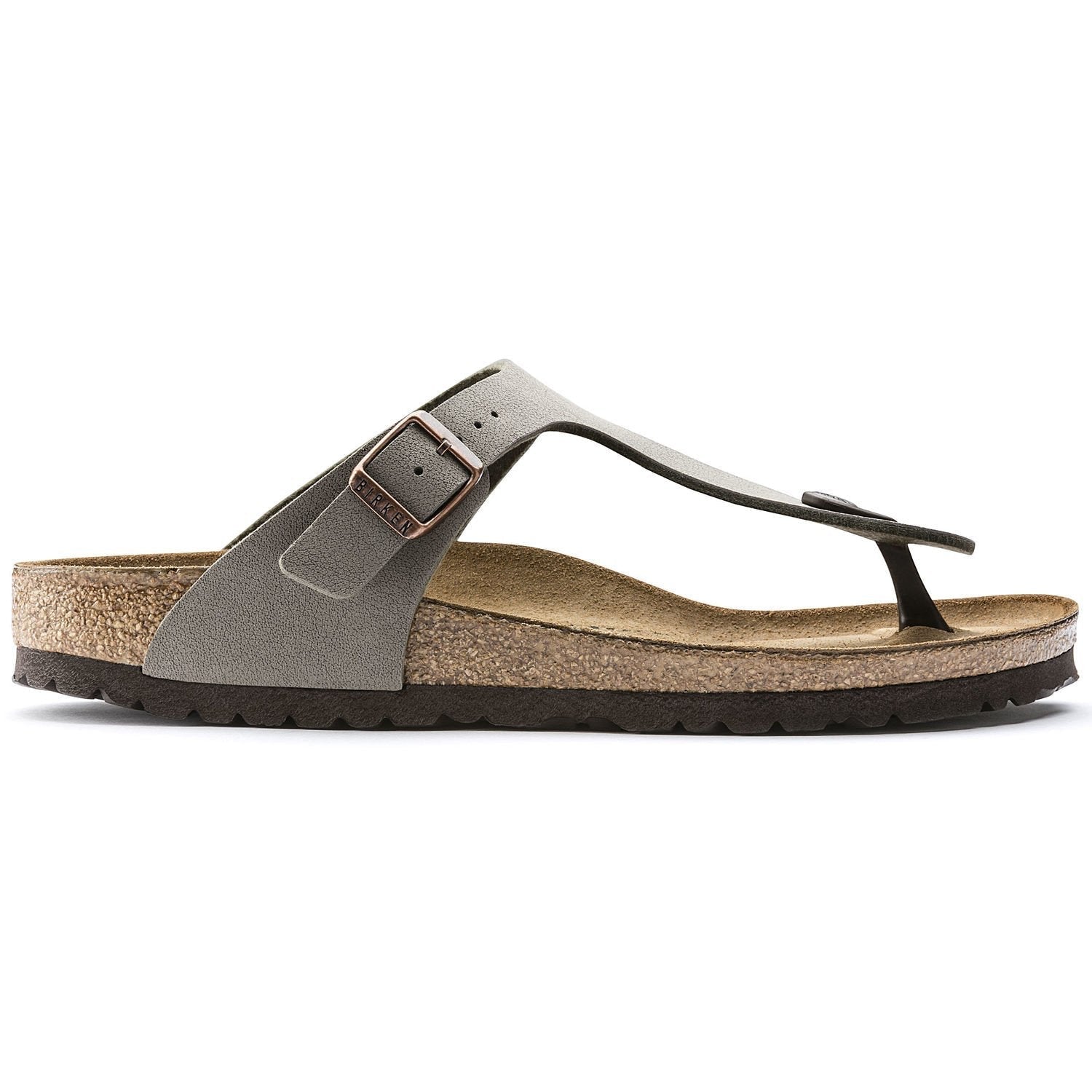 Birkenstock Gizeh 43391 Birko-Flor Nubuk Stone