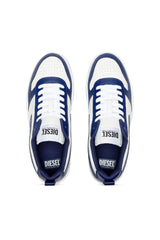 Diesel Y03204P5576 Mens S-Ukiyo V2 Low Sneakers White & Blue