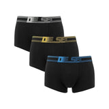 Diesel Mens M Umbx Damien 3 Pack Boxers In Black Multi