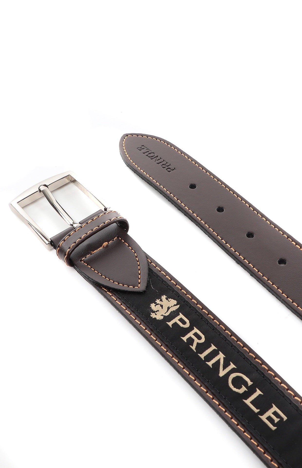 Pringle Mens Casual Belt In Brown