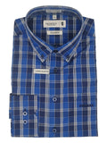 Pringle Mens Phoenix Long Sleeve Check Classic Shirt In Navy