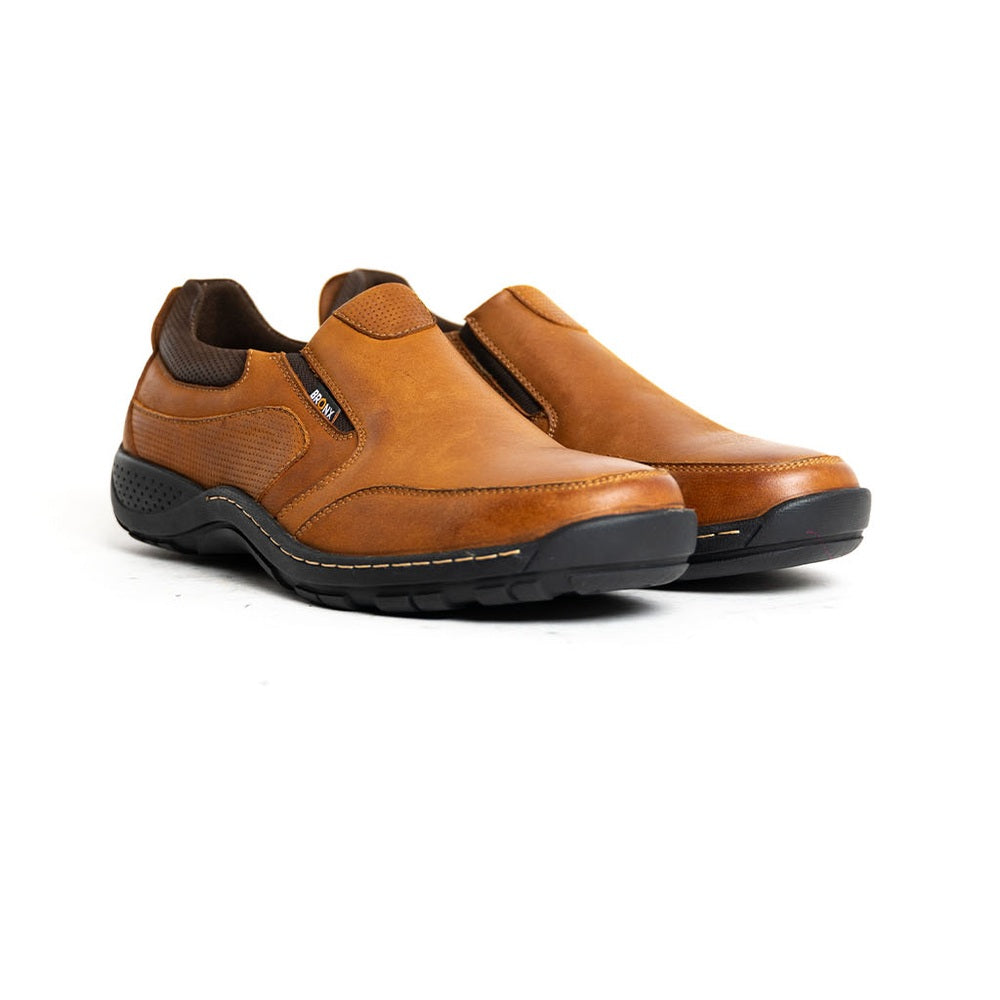 Bronx Mens Casual Slip On Belmont Shoes In Tan
