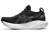 Asics Mens Gel-Nimbus 25 Shoes In Black/Pure Silver