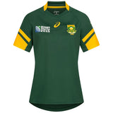 Asics Springboks 2015 Womens Home T-Shirt In Green