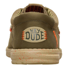Hey Dude mens Wally Guard Stretch Sox Shoes In Olive