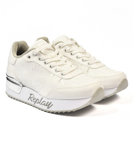 Replay Womens Penny RBJ Sneakers In White