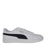 Puma Mens Smash 3.0 L Sneakers In White/Black/Gold